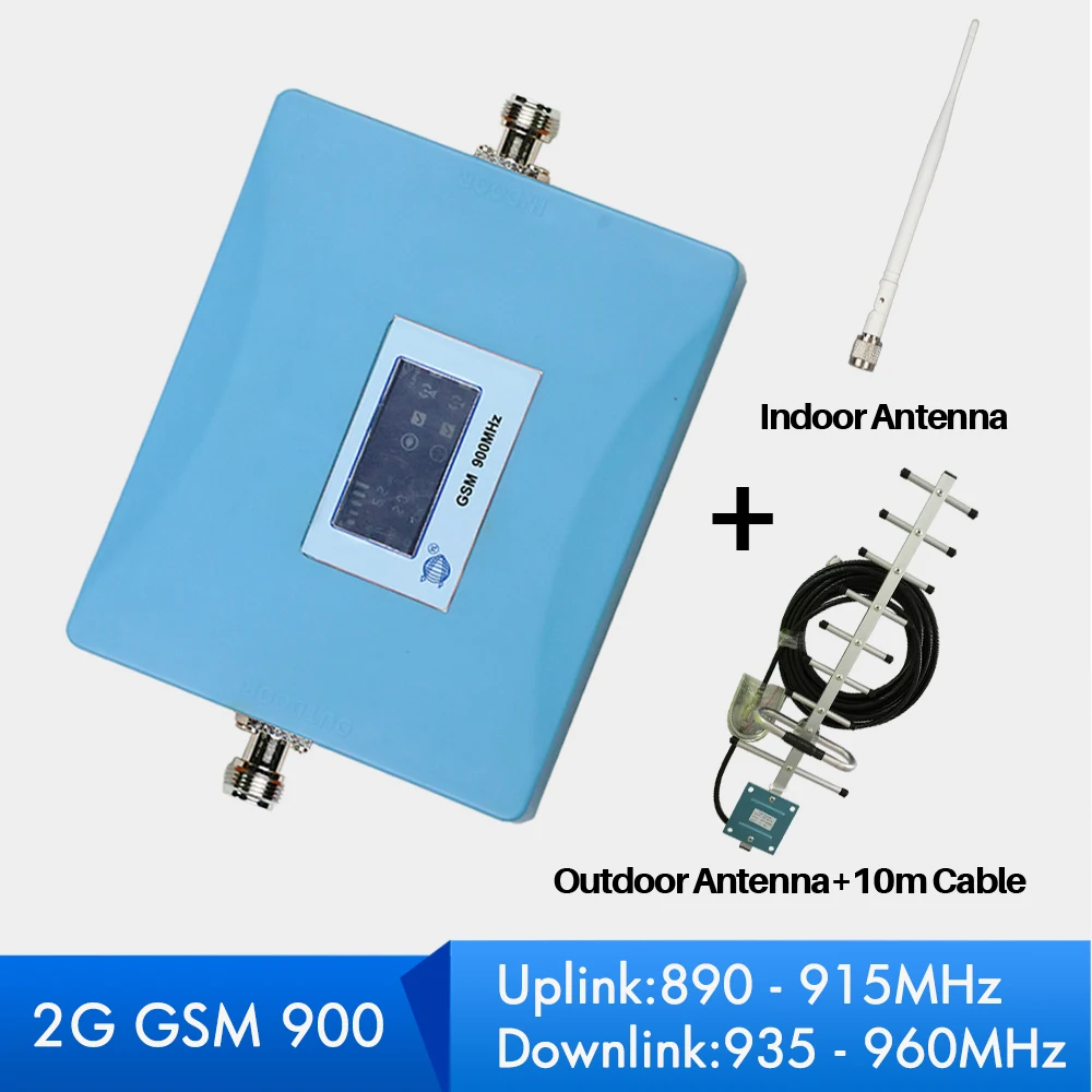 

ZQTMAX GSM Repeater 2G cellular Amplifier 900MHz gsm singal booster 2g Talk Voice booster + gsm antenna Yagi