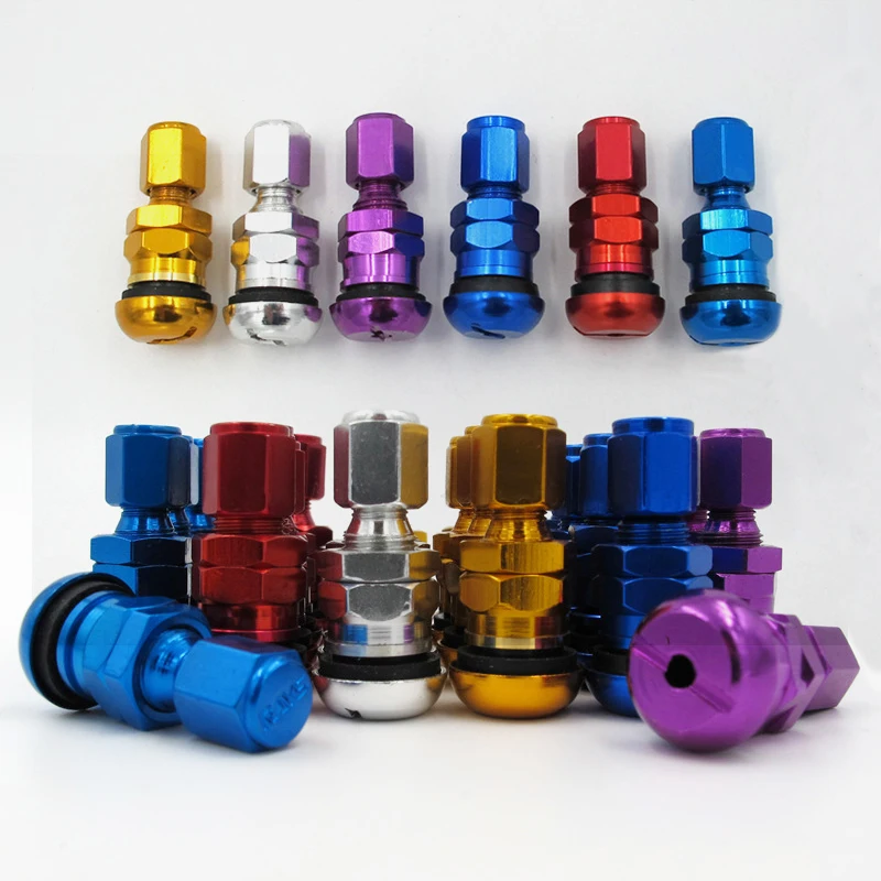

RACING FORGED ALUMINUM VALVE STEM CAPS WHEELS RIMS UNIVERSAL Blue Silver Black Golden Red Black