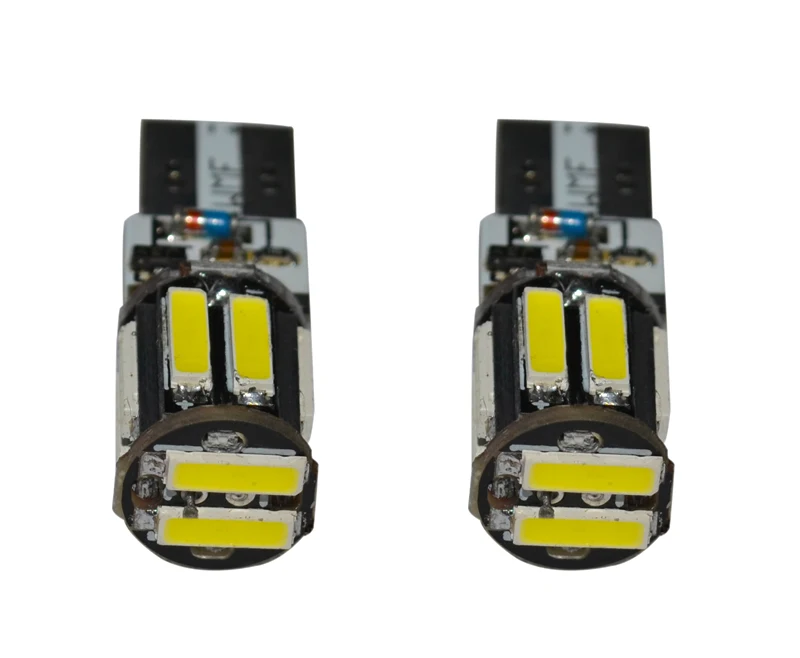 10x T10 Strobe flashing 194 W5W 10 SMD 7020 LED 7014 Lighting + strobe