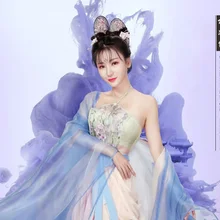 Лю Янь Сексуальная Вышивка костюм феи ханьфу для последних ТВ играть Королевское Высочество Легенда Ян Лин