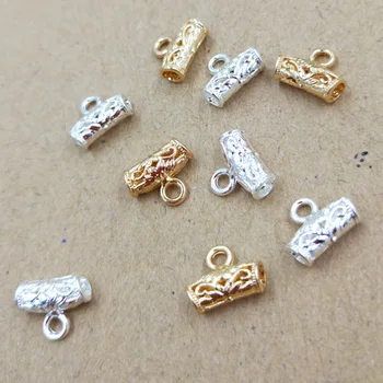 

SEA MEW 200 PCS 10*8mm Metal Alloy Necklace Connector Bail Beads Pendant Connector For Jewelry Making