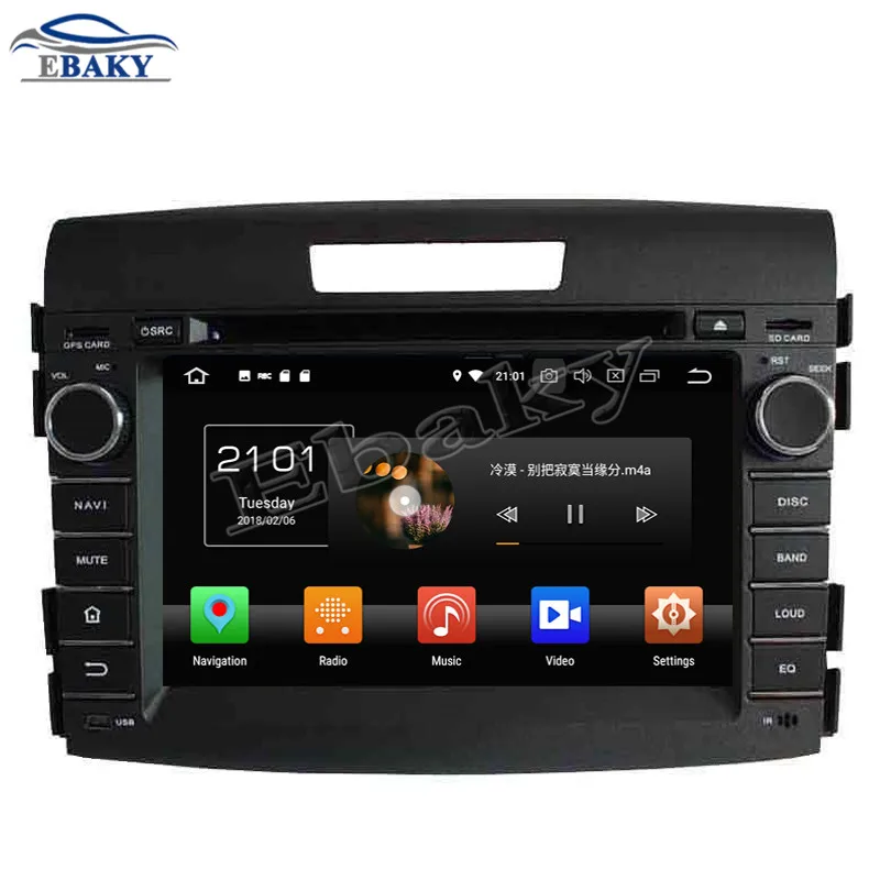 Excellent NaviTopia 7inch 4GB RAM 64GB ROM Octa Core Android 9.0 Car DVD Player For Honda CRV 2012/Bluetooth/GPS/WIFI 4