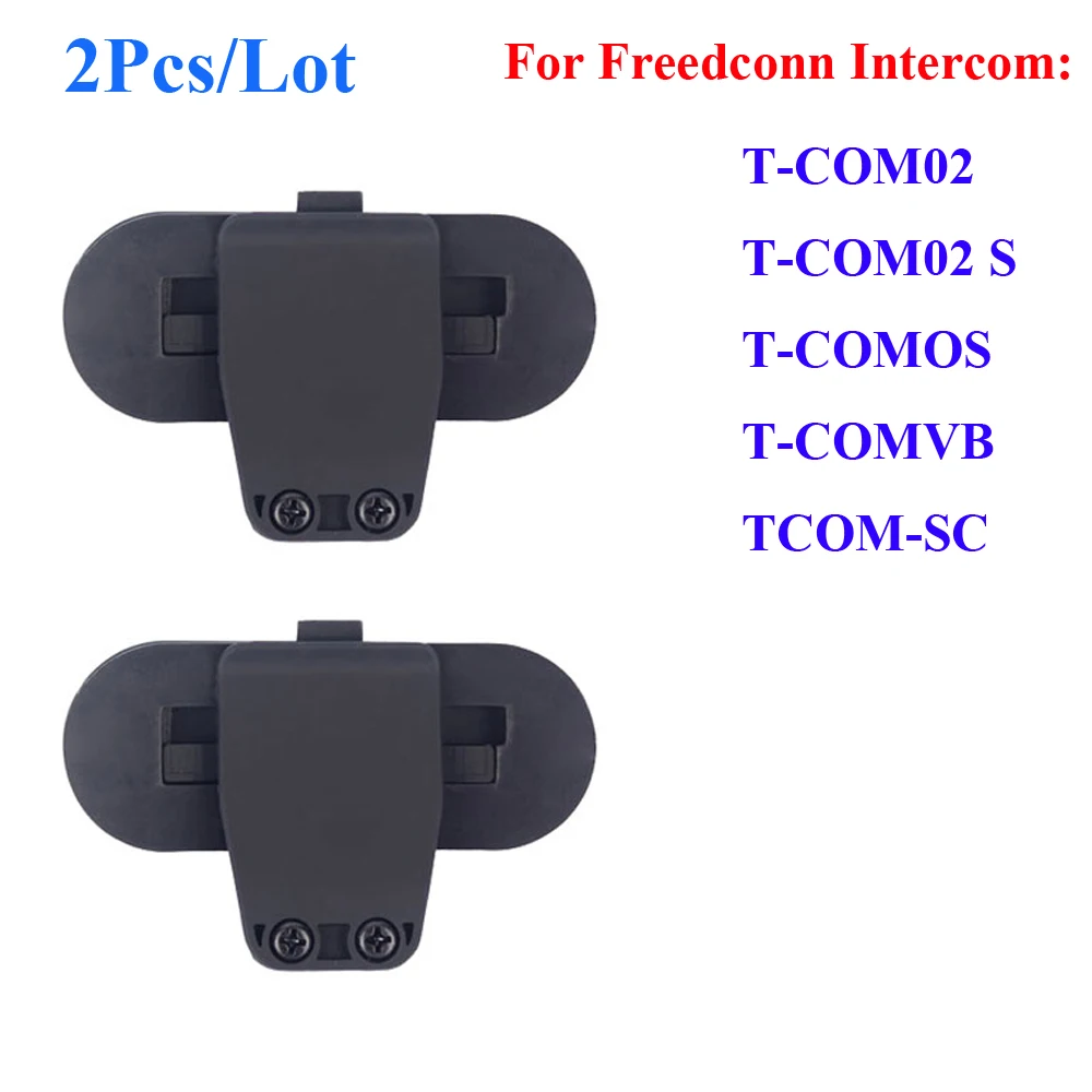 

2 Pcs/Lot Freedconn Clip Parts for T-COMVB TCOM-SC Motorcycle Bluetooth Waterproof Helmet Interphone Clip Buckcle Accessories