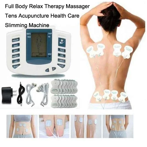

Electrical Stimulator Full Body Relax Muscle Therapy Massager Massage Pulse tens Acupuncture Health Care Slimming Machine 16pads