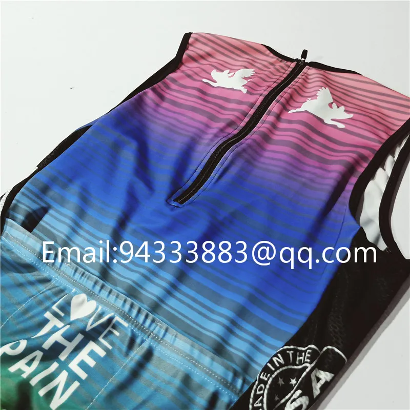 Love the pain cycling skinsuit men triathlon suit 2019 Pro Team sleeveless Skating suit Jumpsuit Maillot Cycling Ropa ciclismo