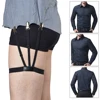 Ceinture de repos pour hommes | 1 paire, ceinture de repos pour chemises avec Clips de verrouillage antidérapants garde chemise collée jambe jarretelles pour hommes ► Photo 2/6