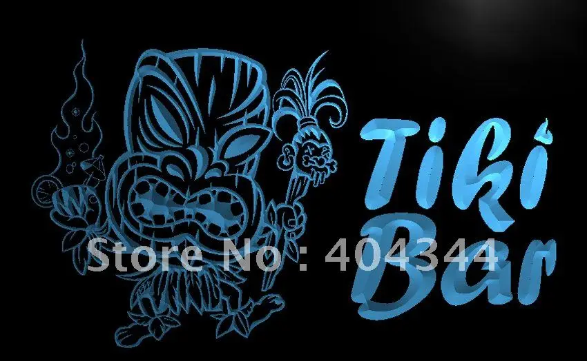 LB299 новейшая маска Tiki Bar Pub для пива NR светодиодный неоновый светильник знак