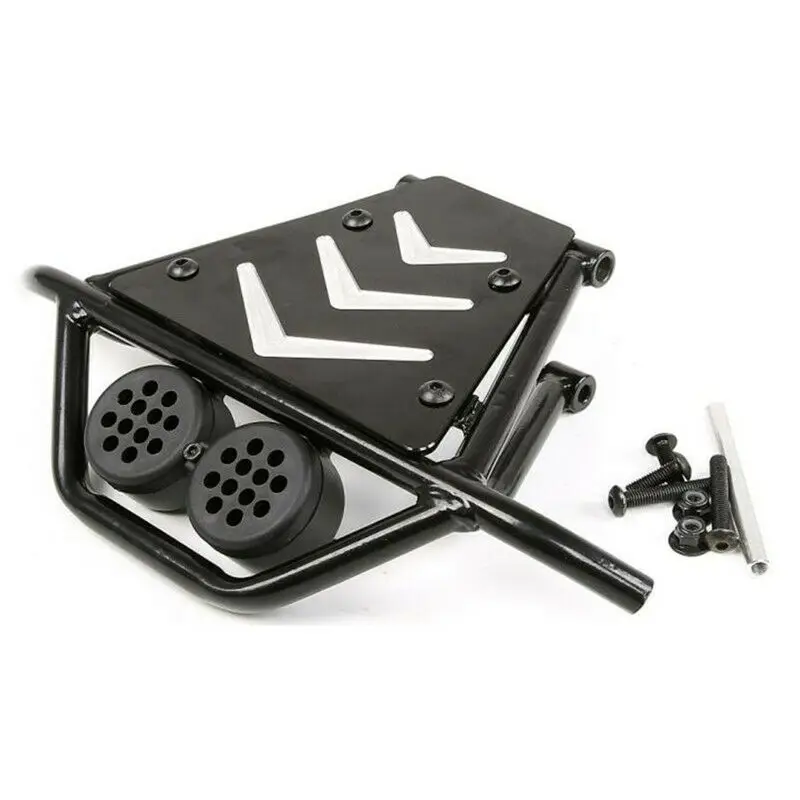 Metal Front Guard Bumper With LED Light Cover for 1/5 ROVAN HPI KM Baja 5T 5SC