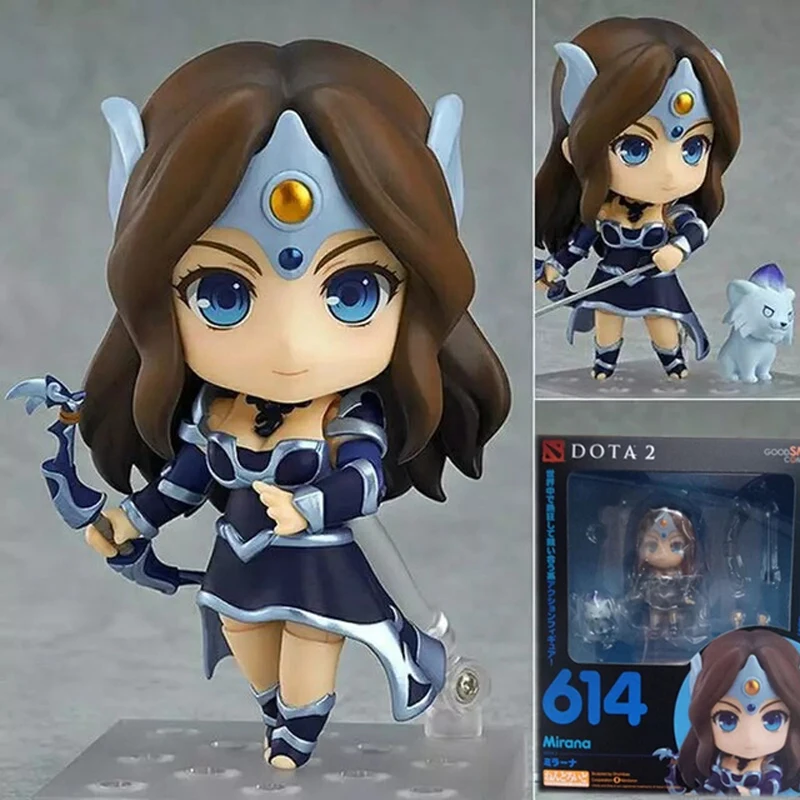 Game Dota 2 Mirana Nendoroid 614 PVC Action Figure Collection Model Toy Doll  (1)