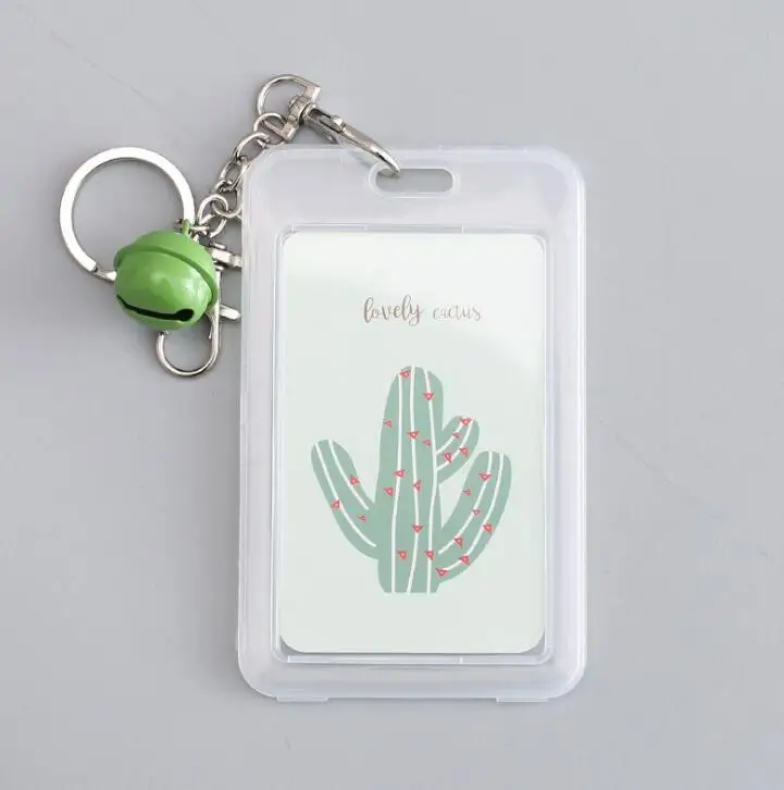 1pcs Cute Cactus Card Case Cartoon Cat Card Cover Fashion Card Holder Kids Gift Office School Supplies Stationery - Color: NO.2