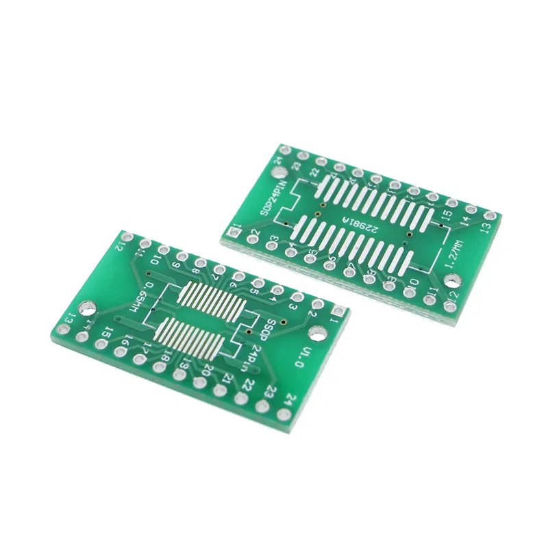 20 шт. smd для dip IC АДАПТЕР 0 65 мм 1 27 SOP24 SSOP24 TSSOP24 DIP24 конвертер гнездо PCB шаг плата