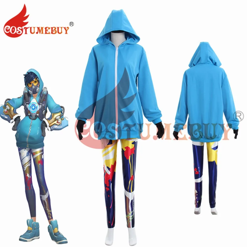 CostumeBuy игра 2017 годовщина скины трассировщик граффити Косплей Костюм для взрослых
