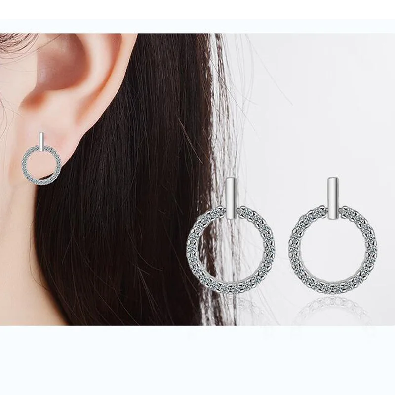 cubic zirconia stud earrings  (8)