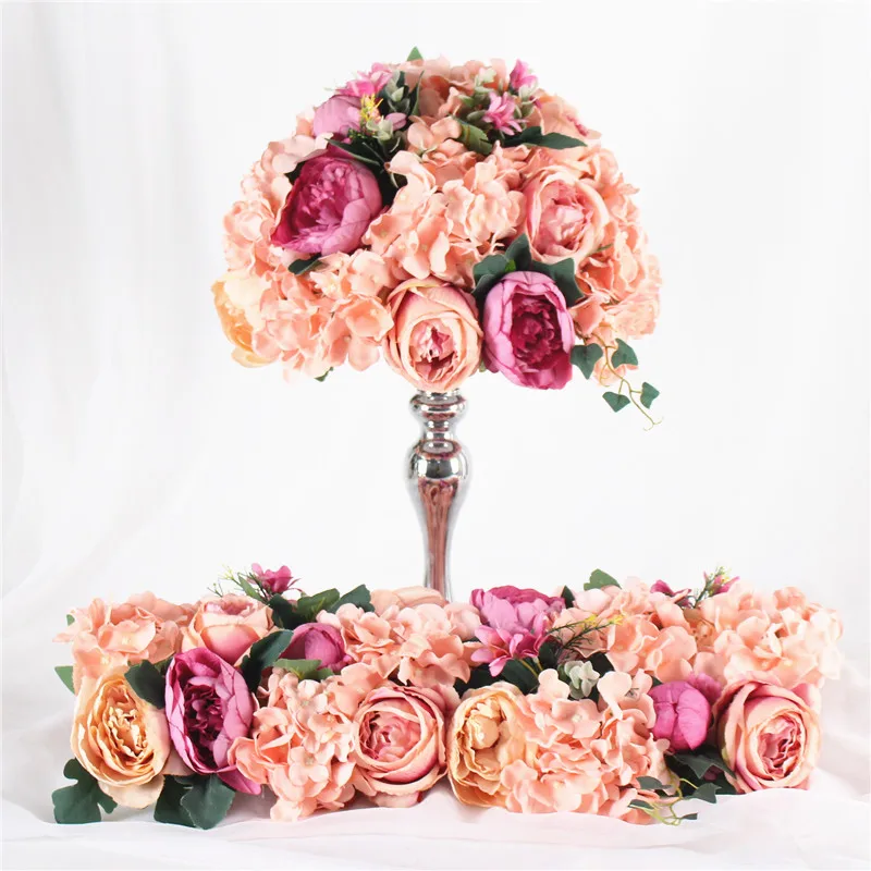 

New wedding table decor artificial flower ball centerpieces flower arrangement supplies decor for wedding backdrop arch bouquet
