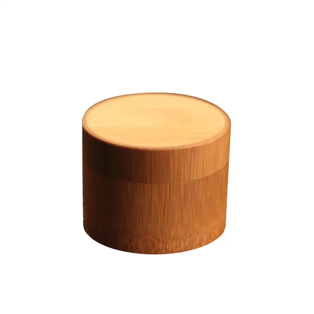 Натуральная бамбуковая чайная канистра коробка для хранения бутылка-органайзер чайный набор в коробке кухонные аксессуары уплотнительная крышка банка Caddy подарок для дома путешествия - Цвет: Matcha box