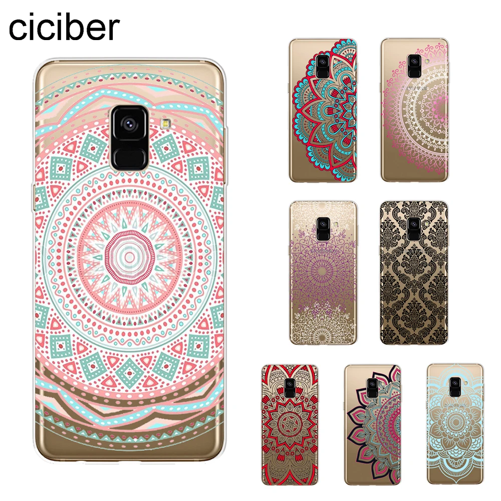 

ciciber Floral Lace Mandala Cover For Samsung Galaxy A8 Plus 2018 A5 2016 A7 2017 A6S A8 Star A9 2018 Phone Cases Soft TPU Coque