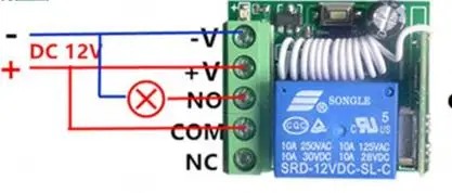 DieSe 433Mhz DC12V 10A реле 1CH RF модуль приемника и пульт дистанционного управления для светодиодный пульт дистанционного управления дистанционный светильник