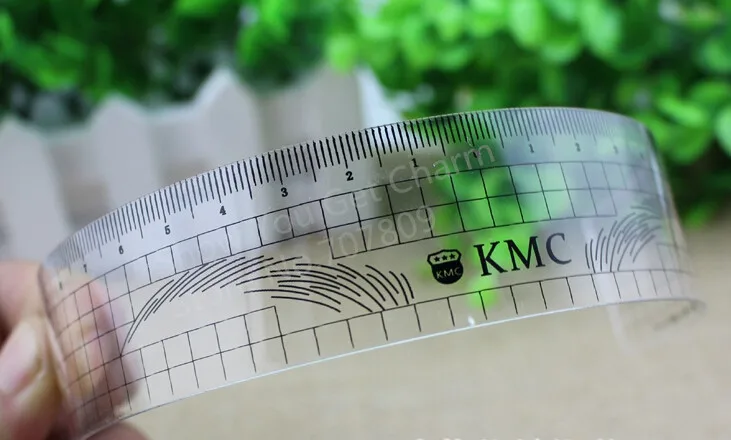 Пластиковая линейка для бровей KMC инструмент нанесения татуировок и придания