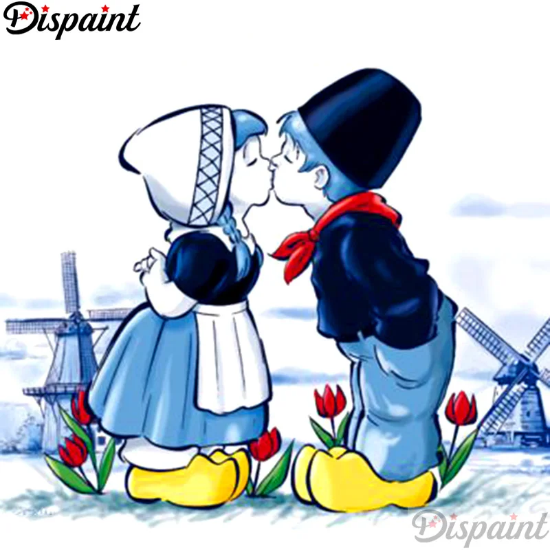

Dispaint Full Square/Round Drill 5D DIY Diamond Painting "Cartoon kid" 3D Embroidery Cross Stitch 5D Home Decor A12505