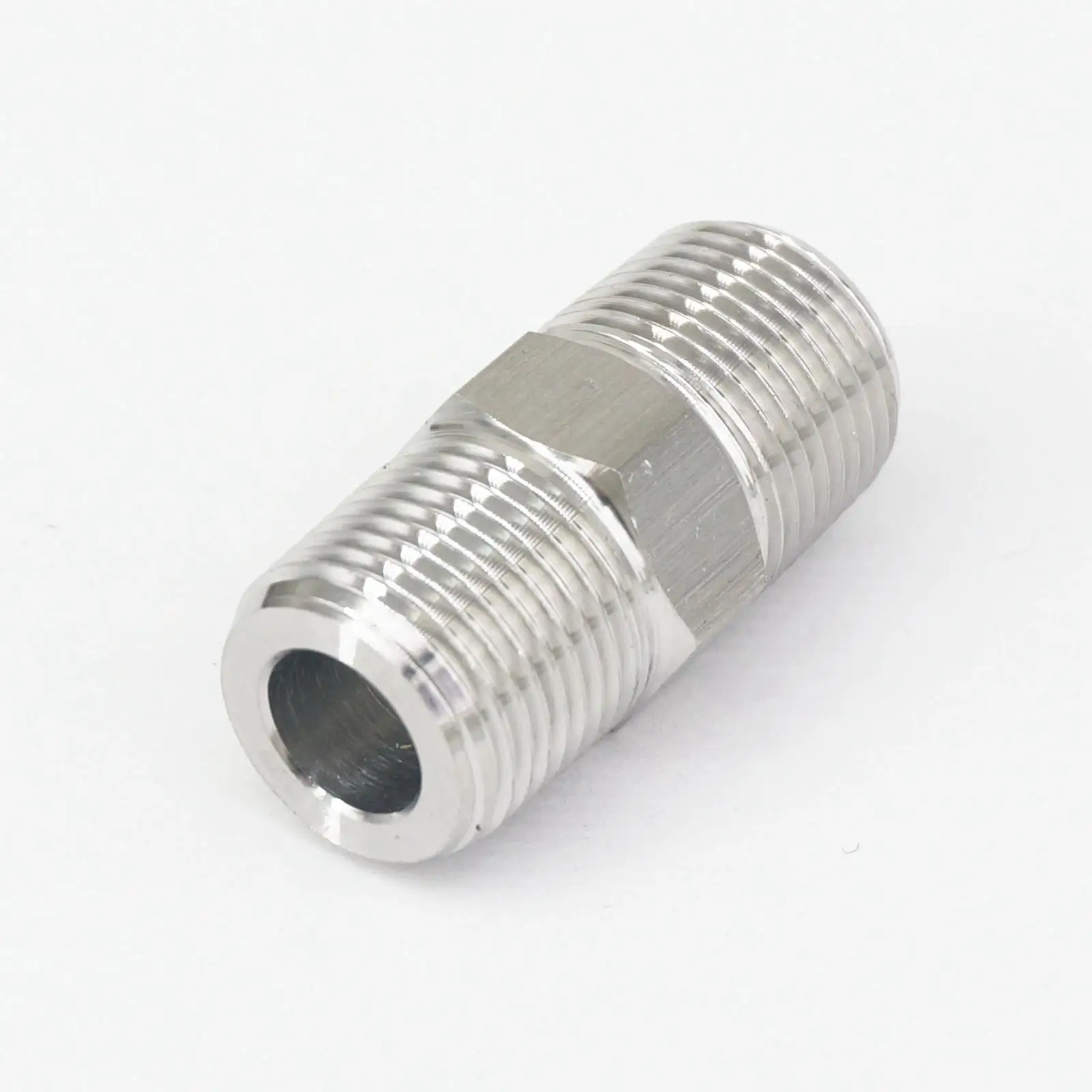 3/8" BSPT Male to 3/8" BSPT Male Threaded 304 Stainless Steel Pipe