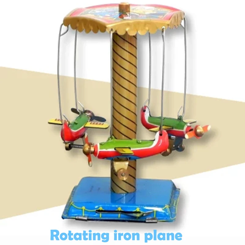Многоцветный Утюг винтажные игрушки вращающиеся самолеты развлечения Рождественский подарок интересный детский подарок игрушка с