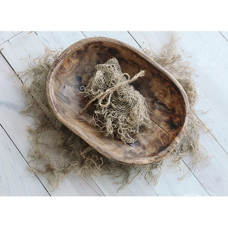 2017 New Custom Handmade Linen Filling Rope Weave Backdrop Basket