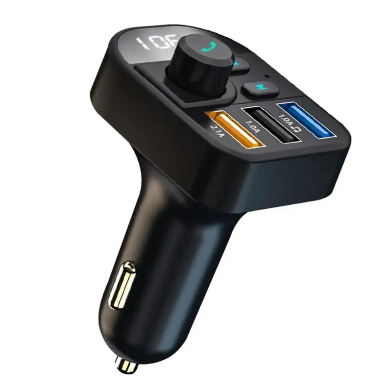 Y9 Bluetooth fm-передатчик громкой автомобильный комплект стайлинга автомобилей MP3 плеера TF вспышка музыки 3 USB Зарядное устройство Напряжение Дисплей