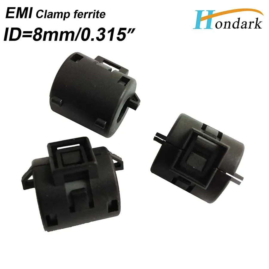 inner 8mm 0.31''clip NOISE CANCEL ferrite bead 16X16X8mmHDMI USB