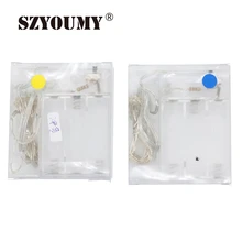 Szyoumy Батарея 2 м 20 LED Медный провод Строка Фея свет лампы для Рождество, праздник, свадьбы и вечеринки