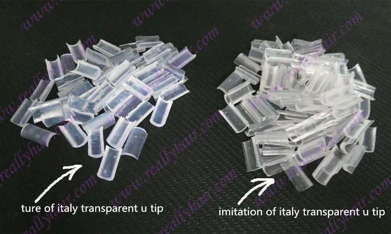 1000 шт Имитация Италии прозрачный U Кератиновый клей для ногтей кератин rebond