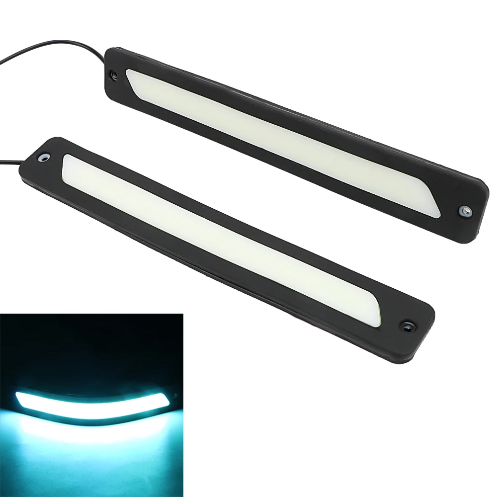 

Universal Auto Lamp 2Pcs COB Car DRL Car Styling LED Daytime Running Lights Waterproof External Light Driving Fog Lamp