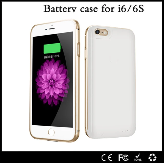 Ultra thin metal 2300 Mah For iPhone 6 6S Power Case External 2017 For Iphone 6s Battery Case