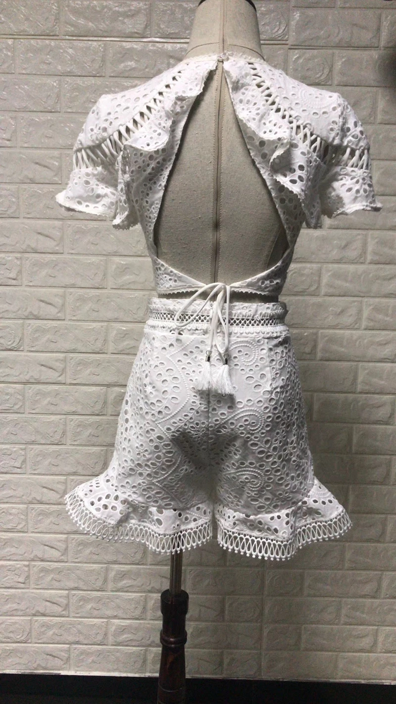 Женские дизайнерские белые укороченные пикантные топы с открытой спиной Лолита блузки