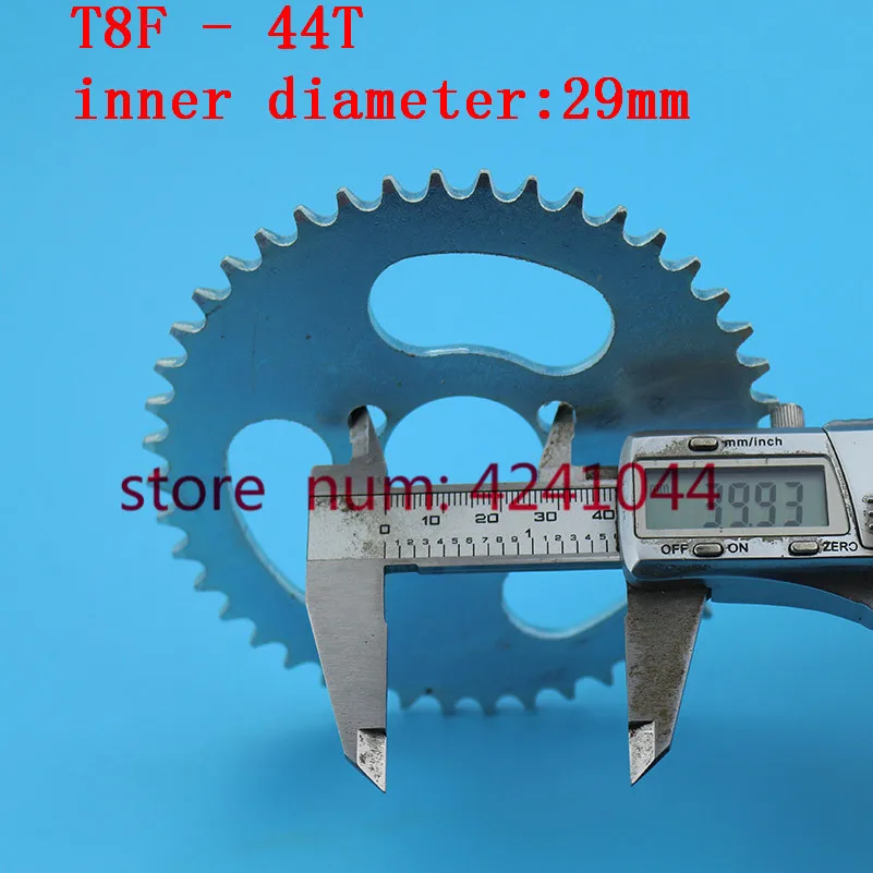 T8F Rear chain Sprocket Silver 44T tooth 29mm For 43cc 49cc Minimoto Gas Petrol Goped Scooters