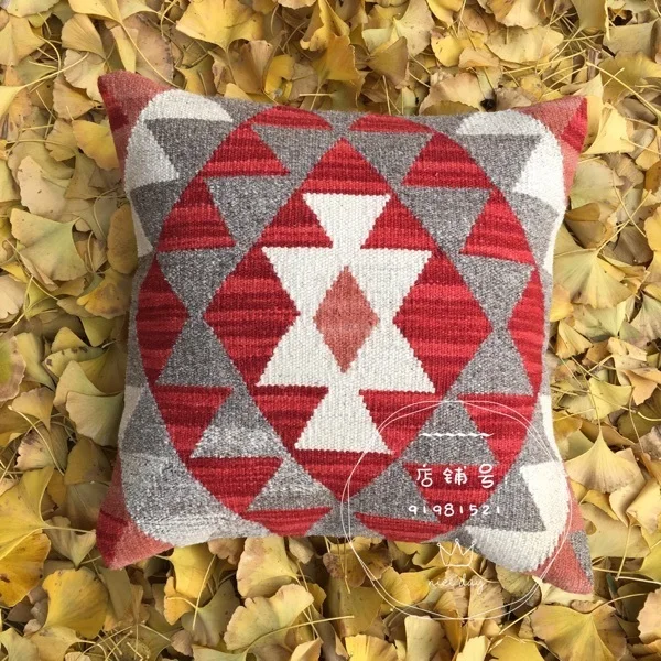 

Geometry Pure Wool Manual Pillow Cushion / Most Hyun Nation Wind / Continuous Systemgc193kilimyg40