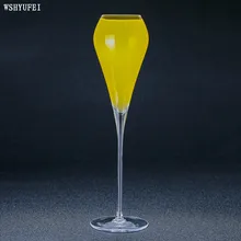 WSHYUFEI без примесей свинца и с украшением в виде кристаллов на высоком коктейльное бокал для шампанского Кубок, бокал для вина