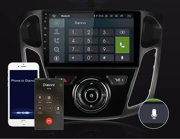 Cheap Isudar RAM 64GB Android 9 Auto Radio 1 Din For Ford/Focus 3 Car Multimedia Stereo Player GPS Octa Core RAM 4G DSP USB DVR Camera 13