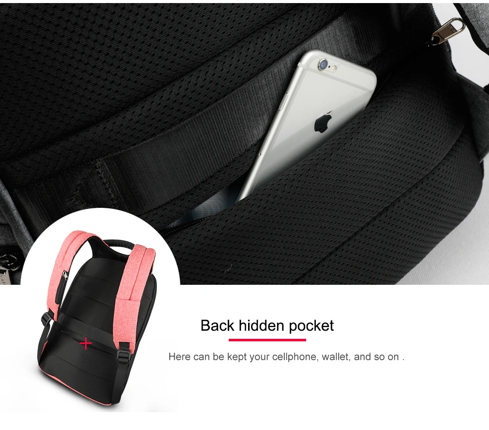 Roubo de Viagem Femininas para Adolescentes Escola à Prova Água do Vintage Moda Bloqueio Polegada Feminina Anti Usb Mochilas Dwaterproof Tsa 15.6 19 roubo de viagem usb mochilas femininas para