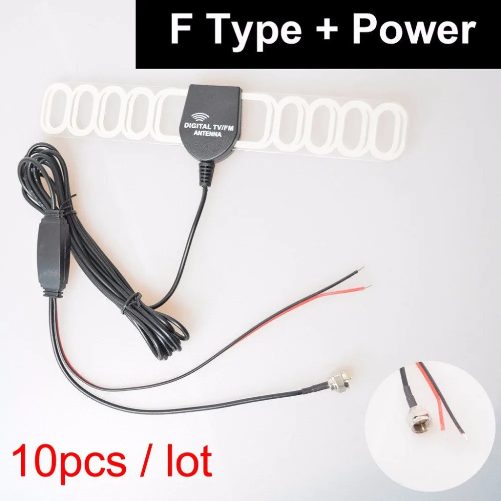 10 PCS Car TV Radio FM Antenna Signal Amplifier Booster Digital TV DVBT