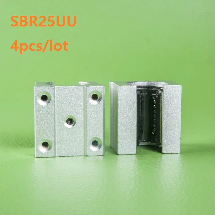 

4pcs/lot SBR25UU SME25UU 25mm Linear Ball Bearing Block Open Type CNC Router SBR Linear Guide