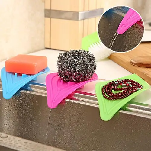 

Leaf-Shaped Antiskid Soap Box Holder Simple Sink Sponge Drain Soap Dish Storage