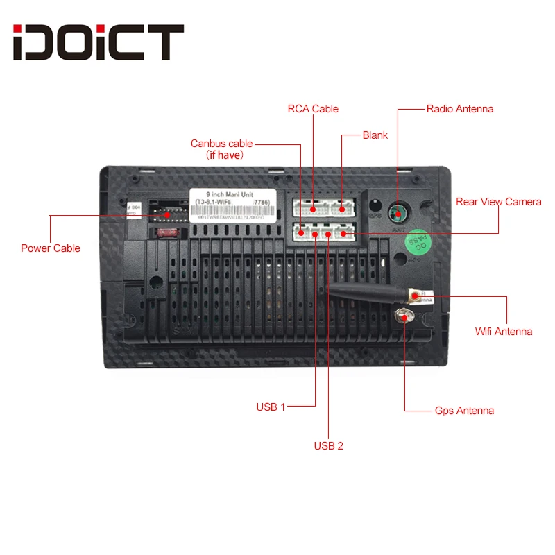 Sale IDOICT Android 8.1 IPS 2G+32G Car DVD Player GPS Navigation Multimedia For Hyundai Creta IX25 Radio 2014-2018 car stereo 5