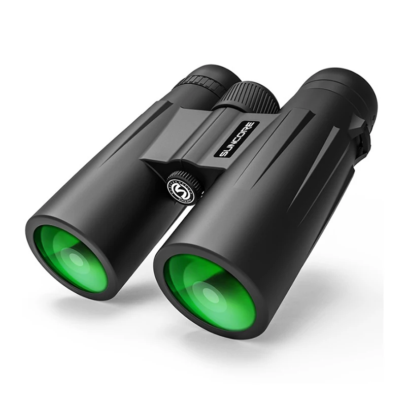 

12x42 Binoculars HD High Power Bak-7 Prism Multi-layer Green Coating Portable Telescope Outdoor Hiking Camping