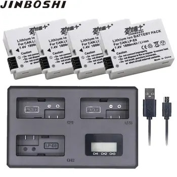 

4Pcs LP-E8 LPE8 LP E8 Camera Battery + LCD Triple Charger for Canon EOS 550D 600D 650D 700D X4 X5 X6i X7i T2i T3i Battery