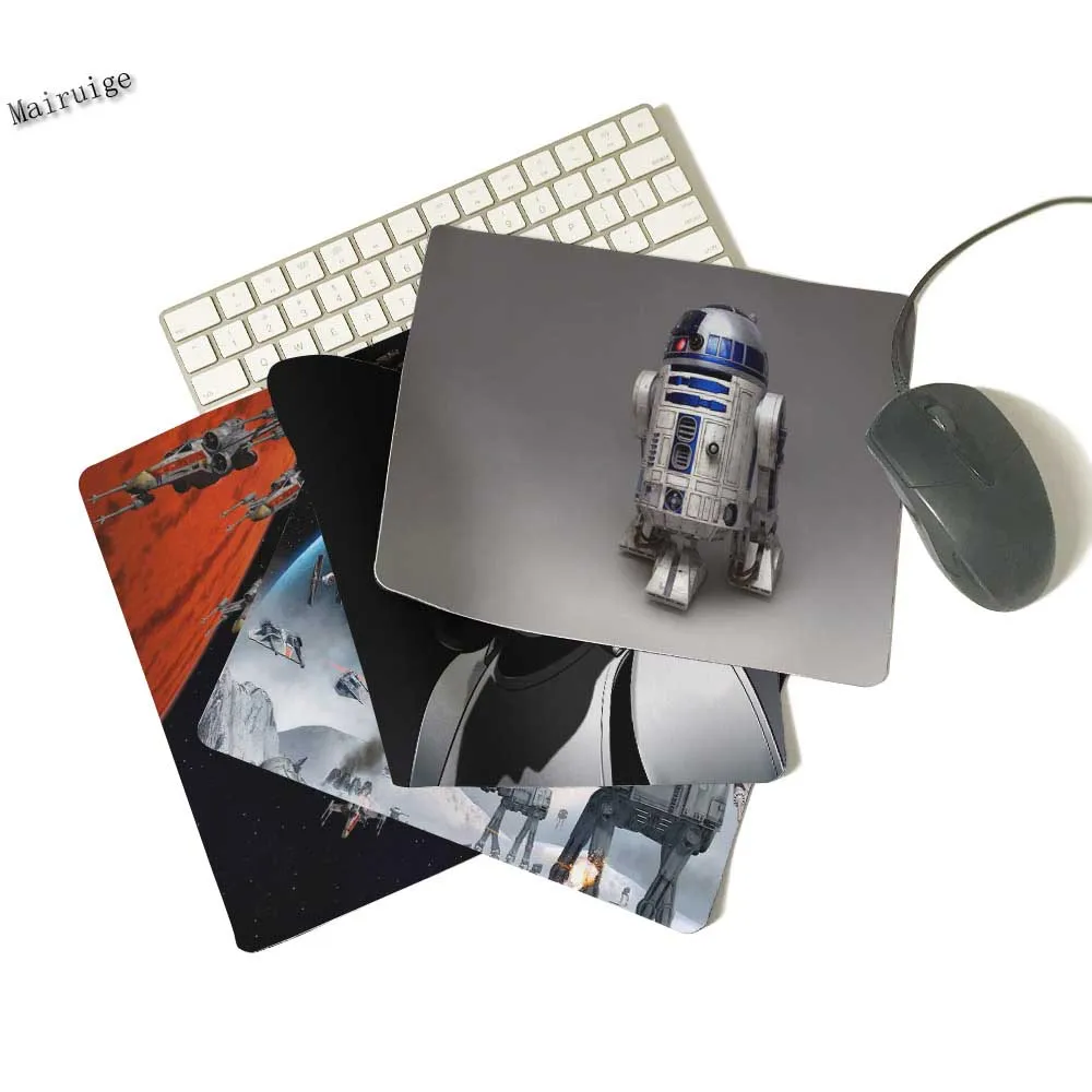 Коврик для мыши Mairuig с принтом из Звездных Войн R2D2 прочный резиновый