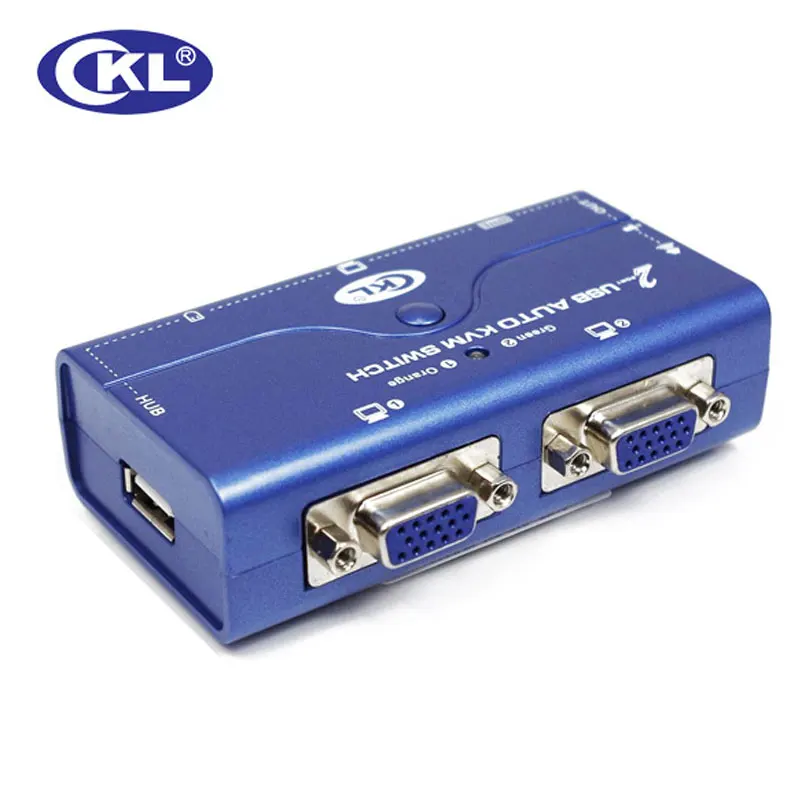 KVM коммутатор с 2 портами USB 0 VGA поддержкой кабель Автосканирование монитор ПК