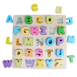 Деревянные игрушки Монтессори алфавитные паззлы доска Танграм Сортировка Дошкольное Образование Обучение Обучающие игрушки для детей