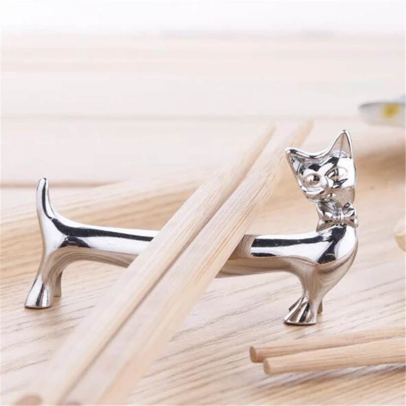 Japanese Style Cute Cat Chopsticks Holder Stand Chopstick Rack Spoon