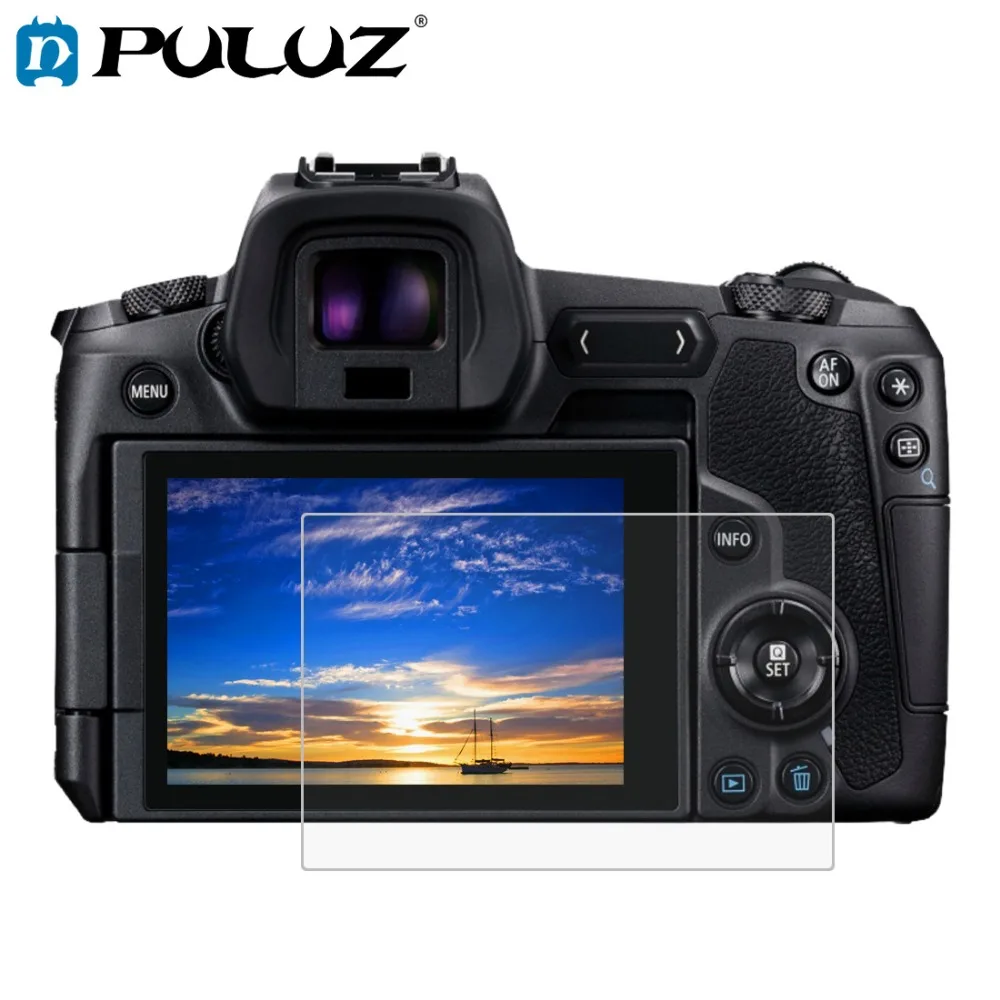 

PULUZ 2.5D Curved Edge 9H Surface Camera Hardness Tempered Glass Film Screen Protector for Canon EOS R