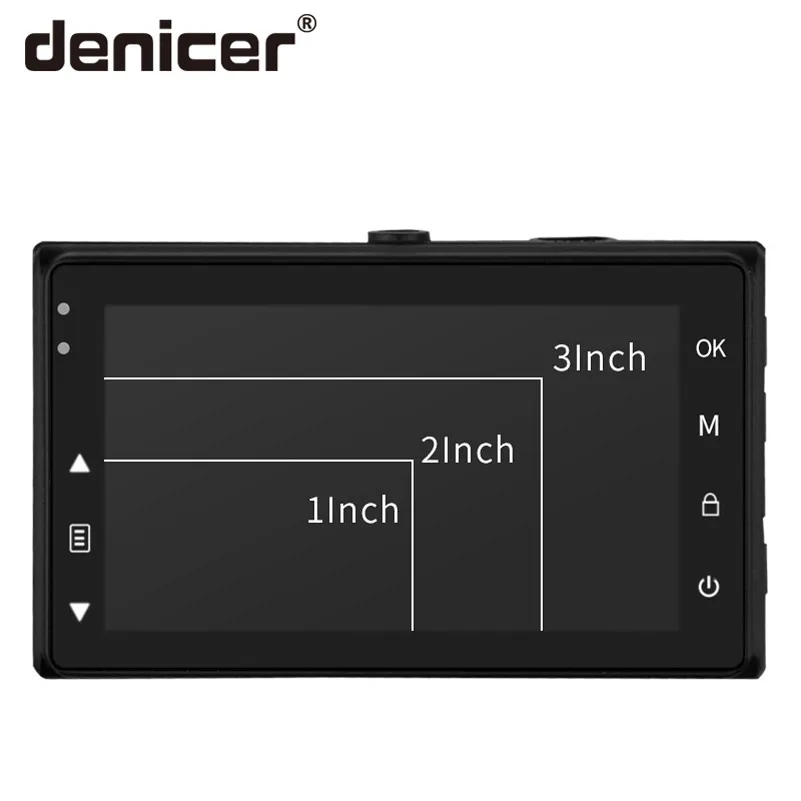 Автомобильный видеорегистратор FULL HD 1080P DVR 3 0 дюймовый экран Dashcam 170 градусов
